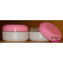Pot givré profil bas 60 ml /cap dome rose foncé